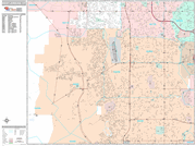 West Jordan Wall Map Premium Style